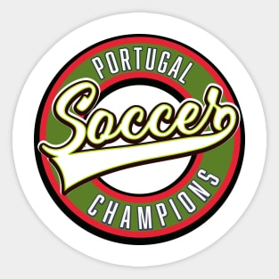 Portugal soccer champions Sticker